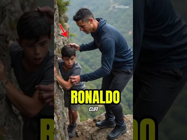 Cristiano Ronaldo Save Kid While Hiking - Ronaldo Shorts ( Ai Adventures )#cristianoronaldo#aishorts