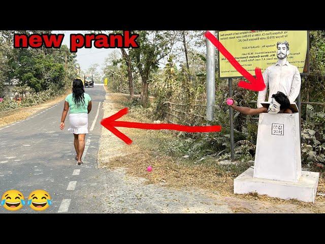 new prank|statue prank video