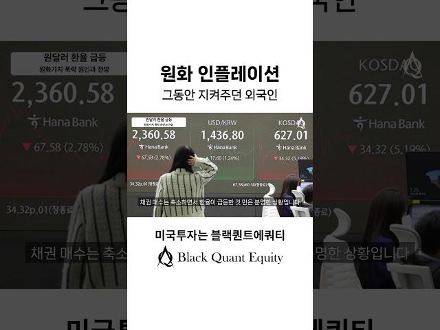 원화 인플레이션, 그동안 지켜주던 외국인