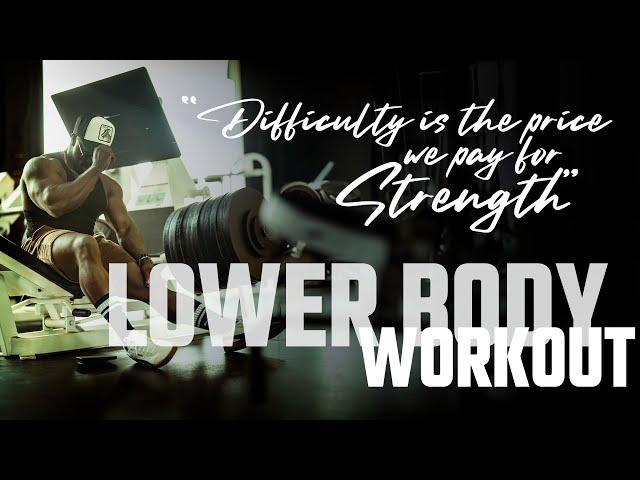 LOWER BODY DAY with Ruff Diesel | Difficulty is the price we pay for strength | Terrence Ruffin