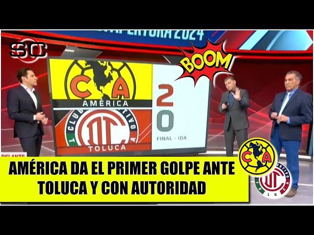 AMÉRICA SUPERÓ AL TOLUCA, doblete de Aguirre ¿Es suficiente ventaja para la vuelta? | SportsCenter