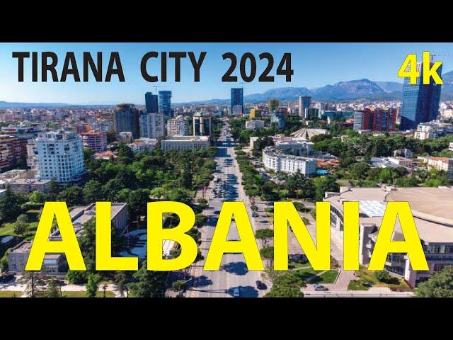 Tirana City 2024 , Albania 4K By Drone