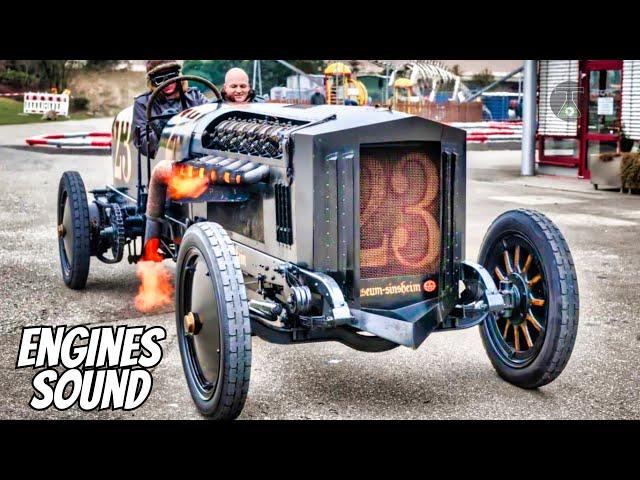 Crazy Vintage Cars With Aircraft Engines And Unique Engines Sound