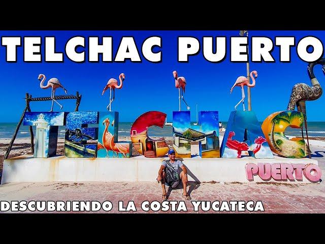 TELCHAC PUERTO YUCATÁN  Pirámides, Aguas ROSAS, Playas, Comida y mucho mas 