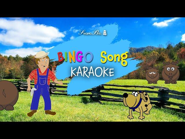 Bingo Song Karaoke with Lyrics for kids