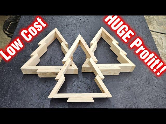 How To Build A Wood Christmas Tree | With Measurements | DIY Woodworking