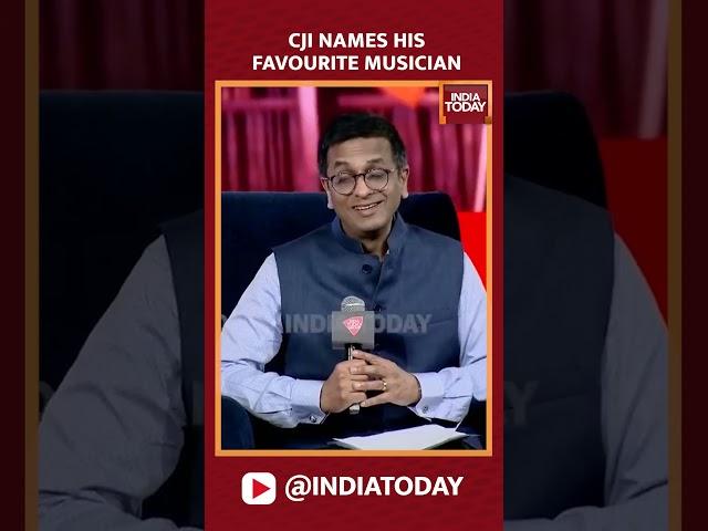 CJI DY Chandrachud Names His Favourite Musician #shorts