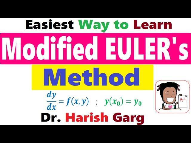 Modified Euler's Method | Easiest Way to Solve