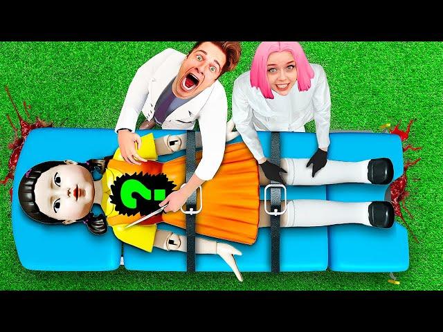 WHAT'S INSIDE? CUT UP A REAL DOLL SQUID GAME 2 at 3:00 AM! *SQUID GAME 2 IN REAL LIFE*