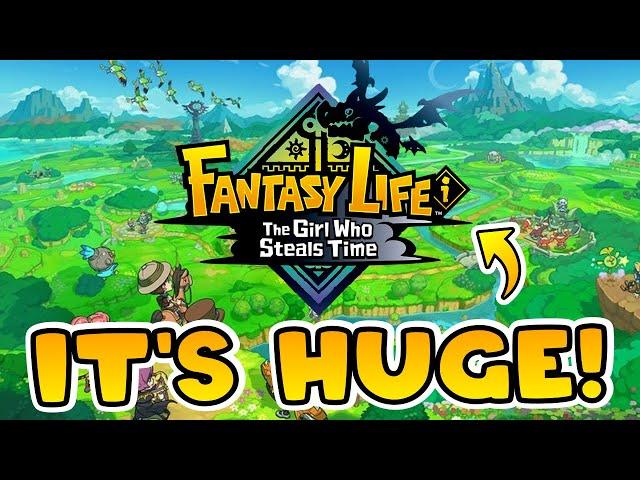 Exploring the open-world of Fantasy Life i: The Girl Who Steals Time!
