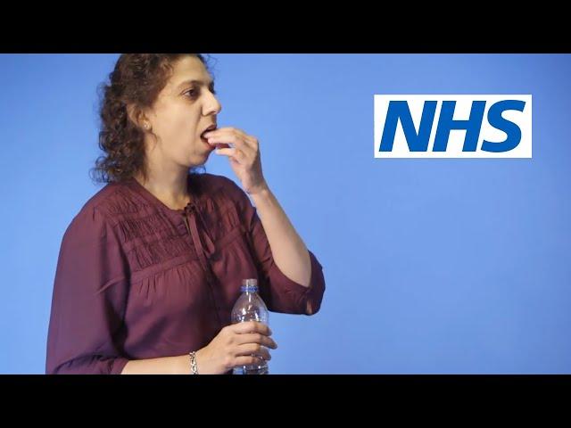 Problems swallowing pills: Lean forward technique | NHS