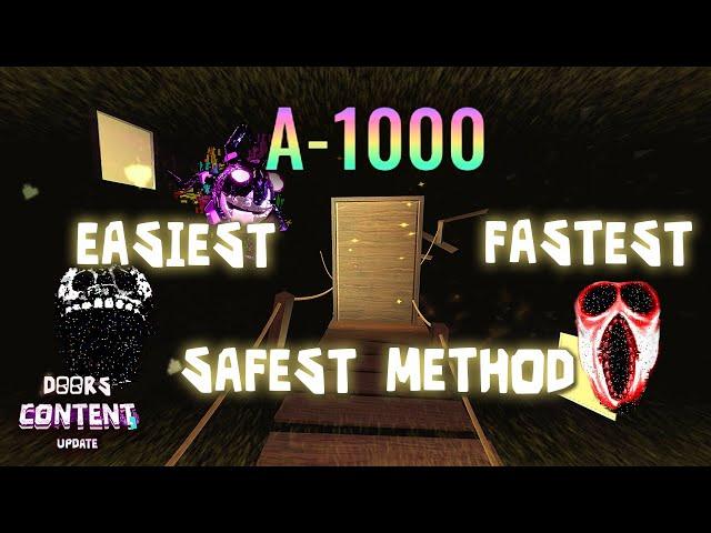 The BEST Strategy for A-1000 Badge in Roblox DOORS!