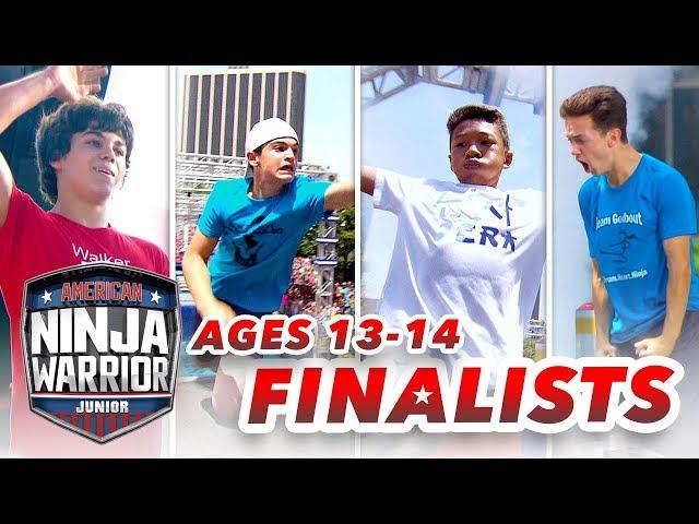 Parkour Teen vs. Fortnite Player! (13-14 Year Old Finalists) | American Ninja Warrior Junior