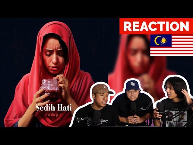 Sedih Hati (Acoustic) - Malique - Official Lyric Video - MALAYSIAN REACTION