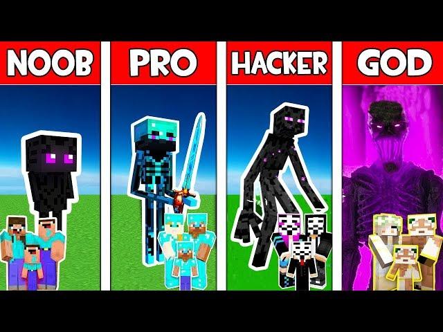 Minecraft NOOB vs PRO vs HACKER vs GOD : FAMILY ENDERMAN MUTANT in Minecraft! Animation