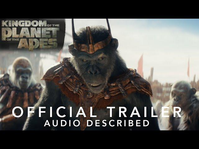 Kingdom of the Planet of the Apes | Audio Described Trailer | May 10