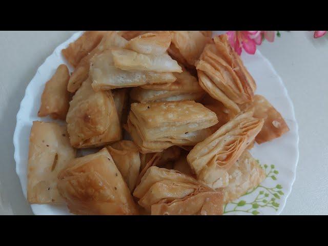 Bina Bake kiye Khasta Crispy Khari Biscuit  Banane Ka Tarika | Puff Pastry Dough Recipe |snacks