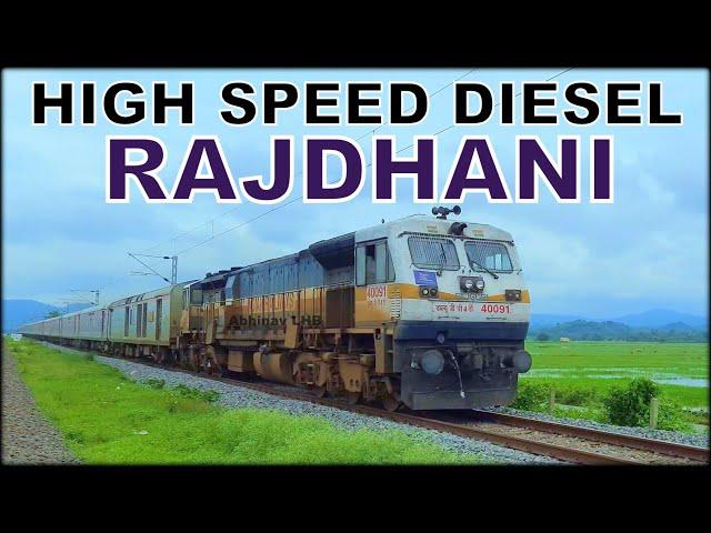 DIESEL RAJDHANI: 20503 Dibrugarh - New Delhi Rajdhani Express (via. Guwahati, Lucknow) || SGUJ WDP4D