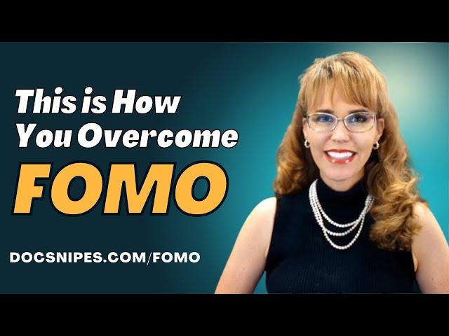 What is FOMO Fear of Missing Out and how to address it with Dr. Dawn-Elise Snipes