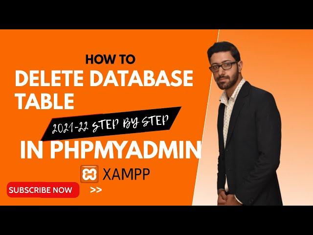 how to delete database table in phpmyadmin xampp