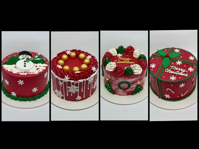 Christmas Cake Design Ideas | Christmas Buttercream Cake