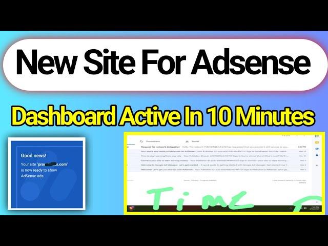 Adsense Active Dashboard Trick - How To Create Adsense Account In 2024 - English Subtitles