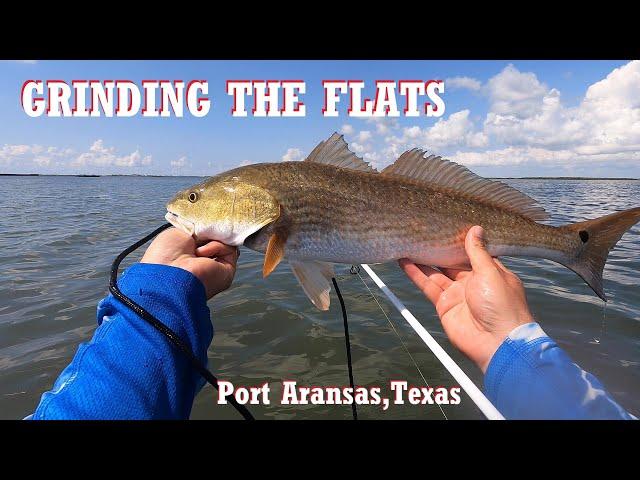 Port Aransas REDFISHING! Fishing POTHOLES with LIVE MULLET!