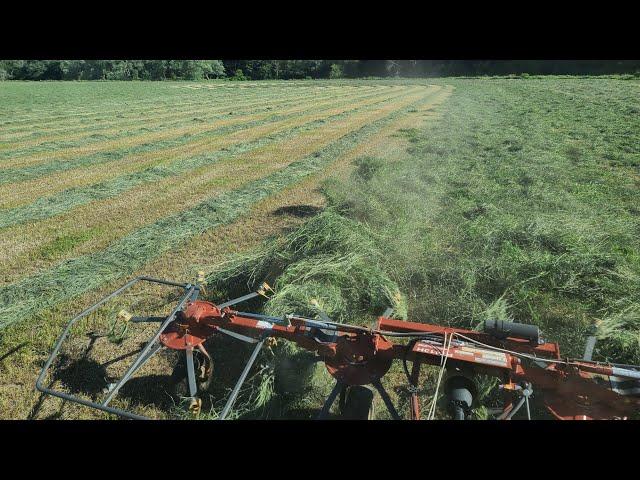 Tedding Second Crop Valley Hay