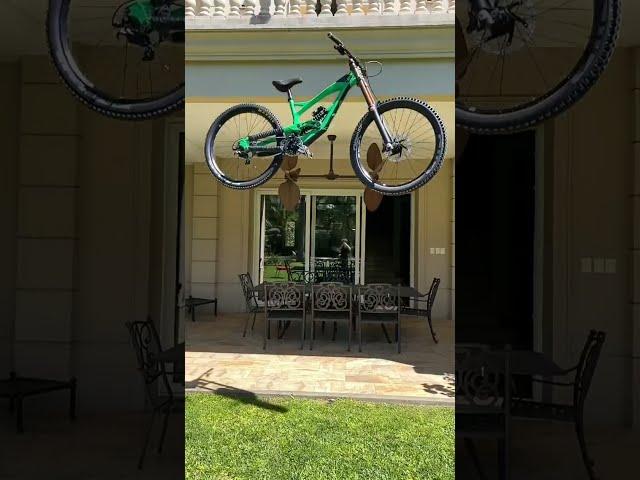  CRAZY Mountain Bike Drop Test!!  FROM A ROOF!