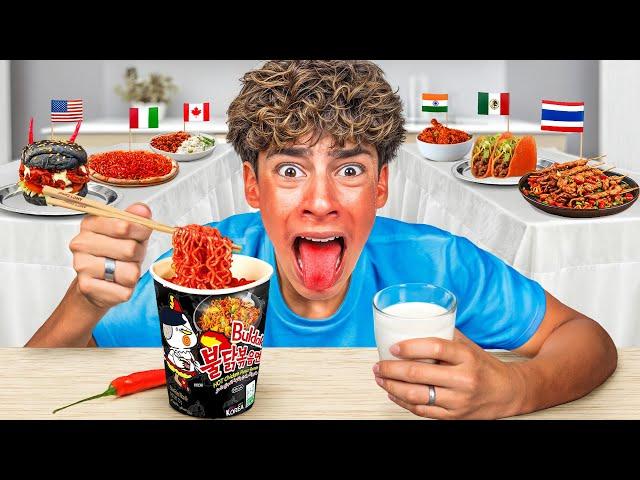 Eating the SPICIEST Foods from Around the World