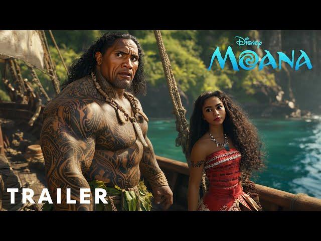 MOANA Live Action - Concept Trailer (2025) Zendaya, Dwayne Johnson | Disney