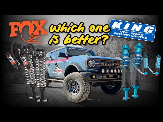 In-Depth Comparison: Fox vs King Shocks for the 2021+ Ford Bronco