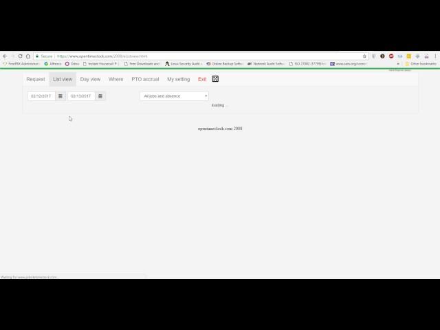 OpenTimeClock Overview