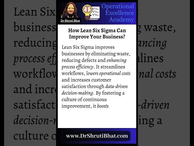 How Lean Six Sigma Can Improve Your Business | Boost Efficiency & Quality