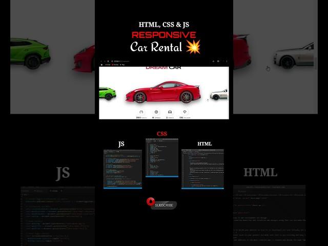 Responsive #car #webdesign #webdevelopment #responsivewebdesign #html #css #javascript #portfolio