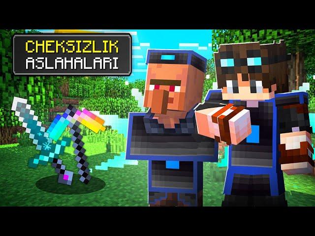 Minecraft lekin, Bizda CHEKSIZLIK ASLAHAlari bor!