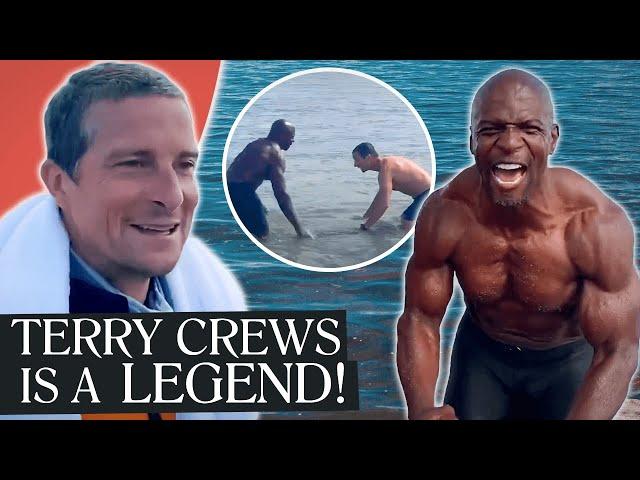 Bear Grylls and Terry Crews' FREEZING Ice Swim! ️