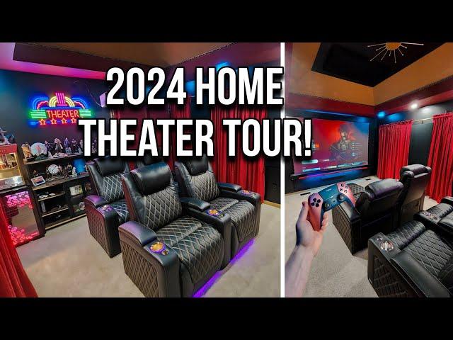 Our ULTIMATE 120" Home Theater - Updated 2024 TOUR - Gaming & Movies