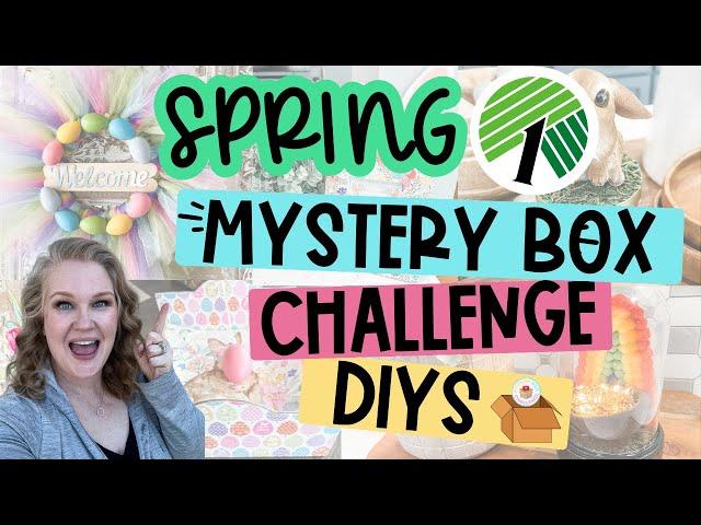  IT'S BACK! SPRING & EASTER DECOR DIY IDEAS on a Budget!  ALL NEW Dollar Tree Mystery Box Challenge