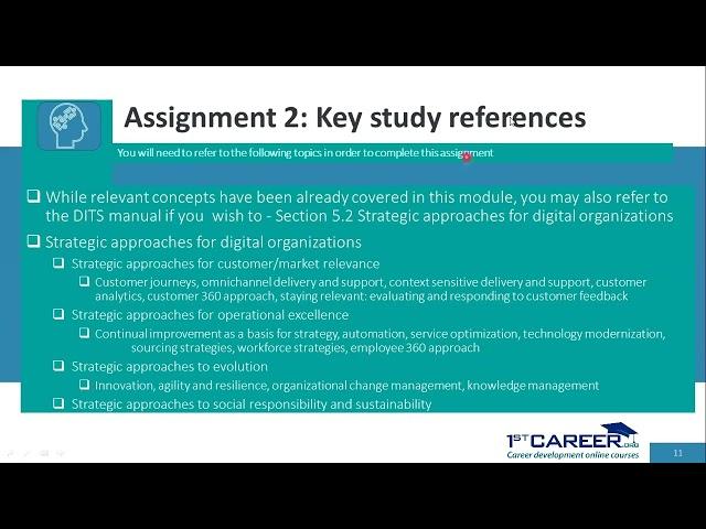 Guidance | ITIL®4 Leader: Digital and IT Strategy | 1stCareer.org | PeopleCert | AXELOS