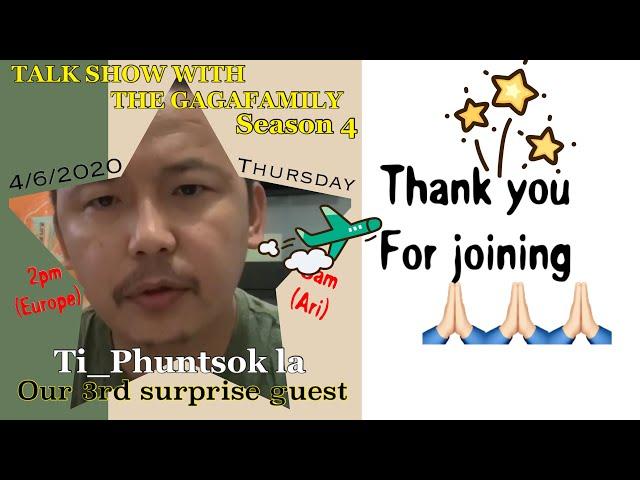 TALK SHOW WITH THE GAGAFAMILY WITH TPHUNTSOK LA /TIBETAN VLOGGER