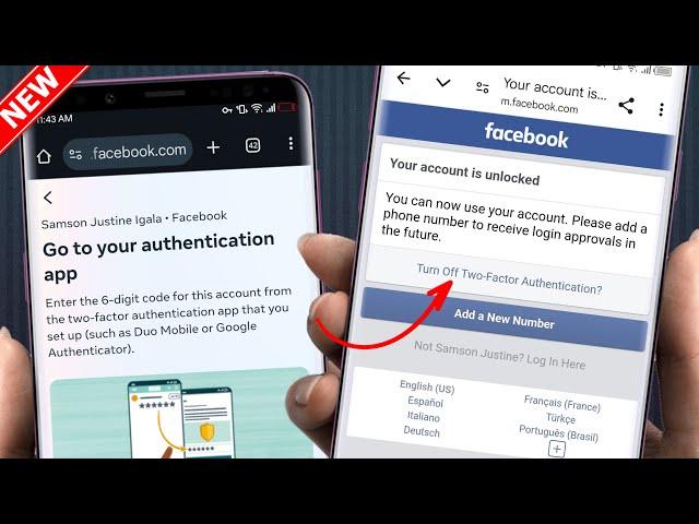 How to Login in Facebook without Two Factor Authentication 2024 | Go to your authentication app Fb