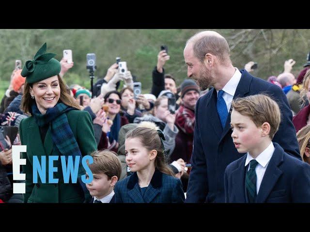 Prince George, Princess Charlotte & Prince Louis STEP OUT with Will & Kate for Christmas Service| E!