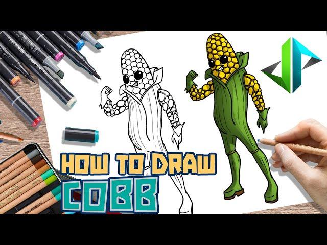 [DRAWPEDIA] HOW TO DRAW *NEW* COBB SKIN from FORTNITE - STEP BY STEP DRAWING TUTORIAL