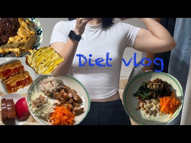 다이어트 브이로그 Diet vlog | 다이어트식단, 눈바디, 다이어트간식, 빵순이