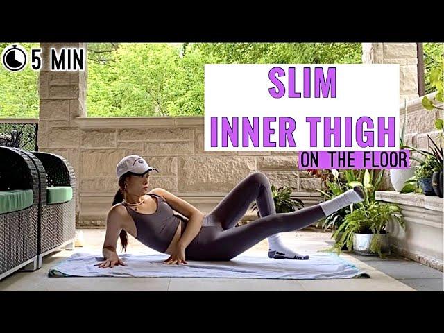 5 Min Quick INNER THIGH Workout- NO Bulk, On The Floor