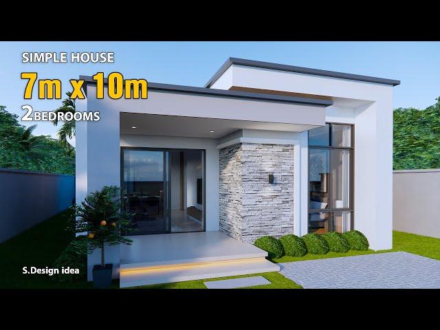 Simple House | House Design idea |  7m x 10m (Simple and Modern)