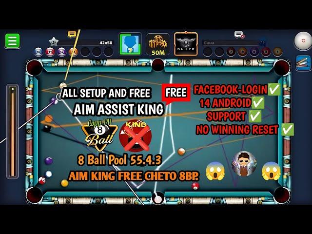 (AIM ASSIST KING) Mod Apk 8 Ball Pool 55.4.3. All table Unlocked made by @Easygaming79 thanks
