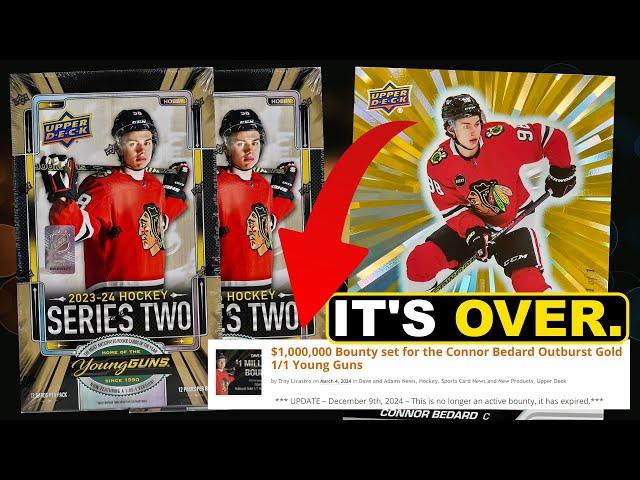 THE $1 MILLION GOLD BEDARD BOUNTY IS OVER - 2023-24 Upper Deck Series 2 Hobby Box Break x2