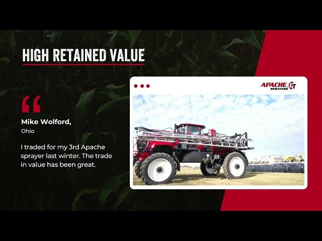 Why do customers recommend Apache Sprayers?